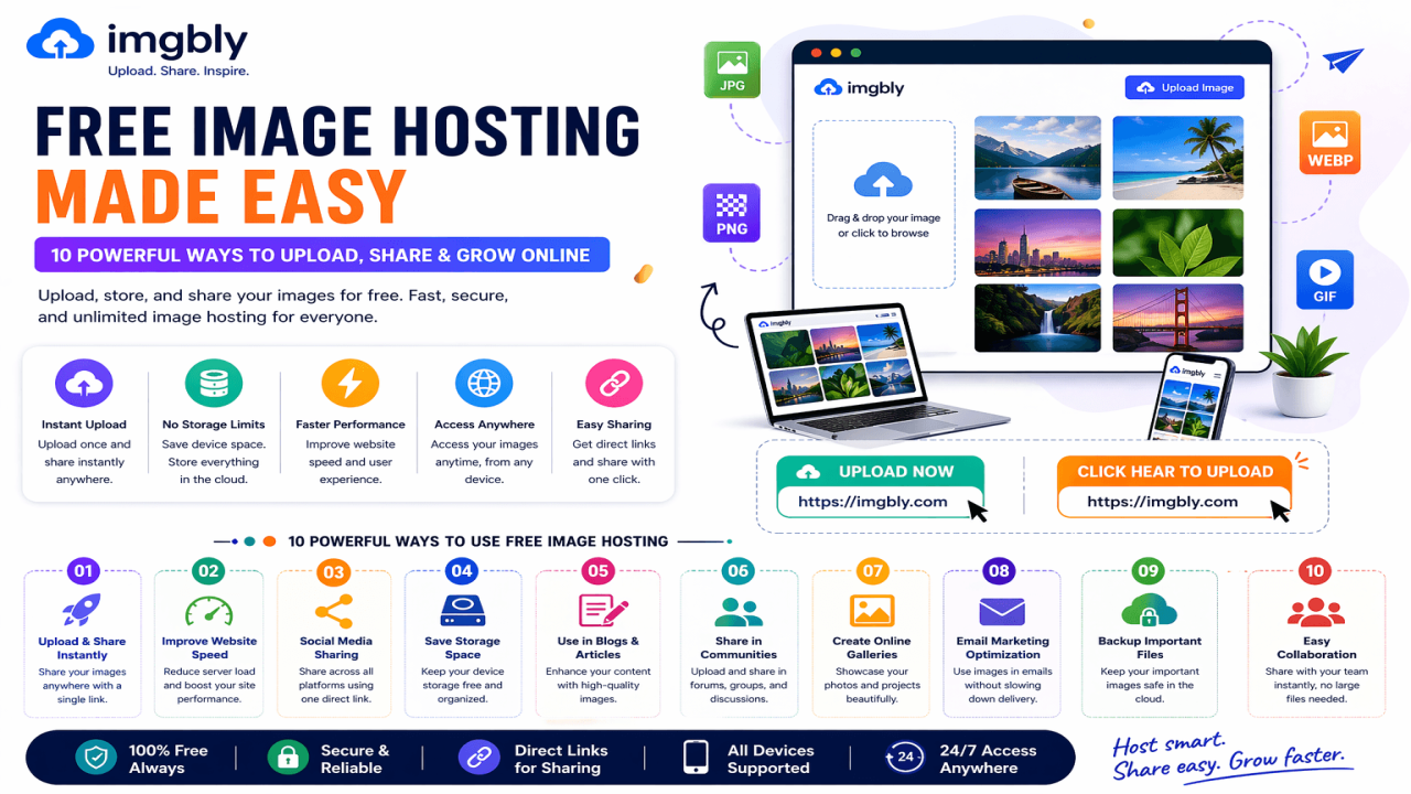 Free Image Hosting Made Easy: 10 Powerful Ways to Upload, Share & Grow Online