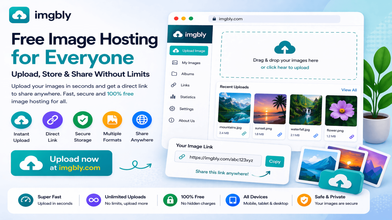Free Image Hosting for Everyone: Upload, Store & Share Without Limits