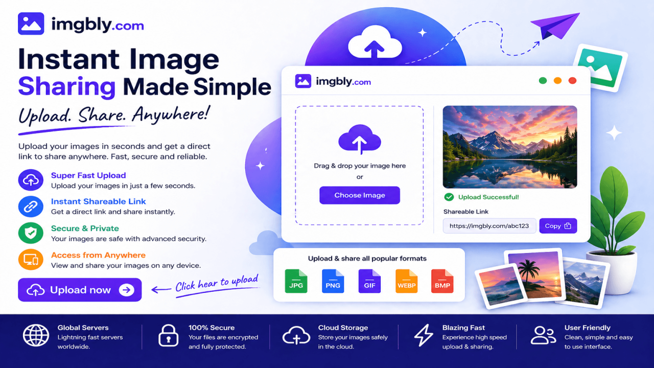 Instant Image Sharing Made Simple – Upload, Store & Share in One Click